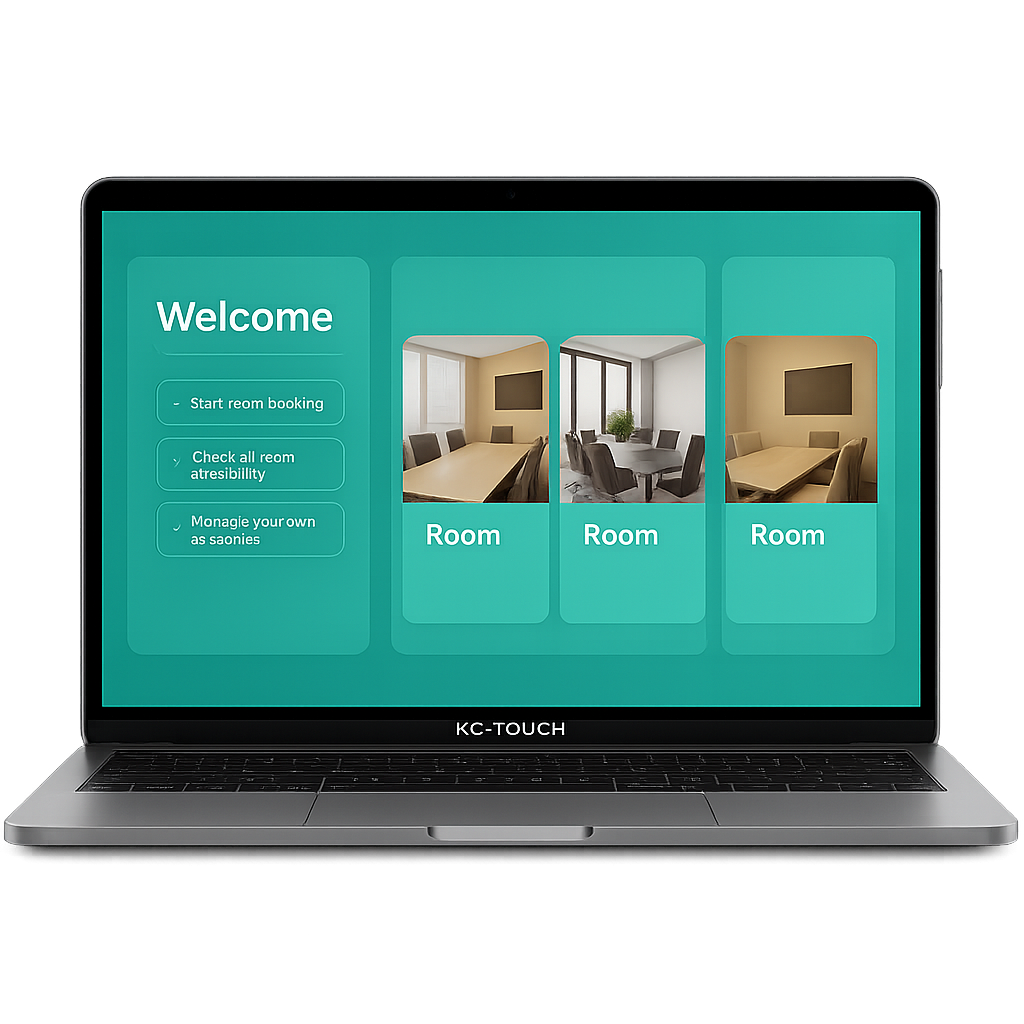 App preview on laptop